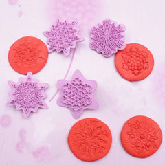 Plastic snowman set of 4