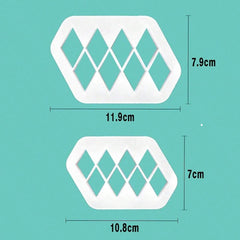 قطاعات بلاستيك معينات 2 قطعة