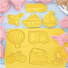 قطاعات سفينة- سيارة - قطار - دراجة 8 قطع