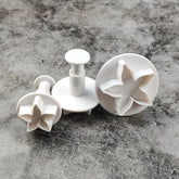 قطاعة بلاستيك الورق الزهرية 3 قطع