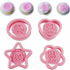 مجموعة من 8 قطع من قوالب البسكويت الكرتونية هيلو كيتي