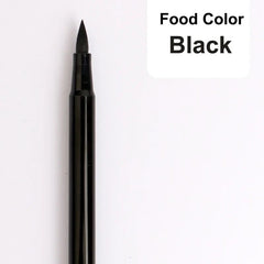 Black food writing pen