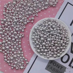Sprinkles silver lunch beads in various sizes