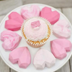 8 cavity hearts silicone mold