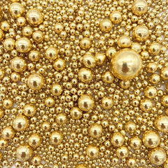 Sprinkles gold lunch beads in various sizes