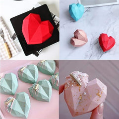 8 cavity hearts silicone mold