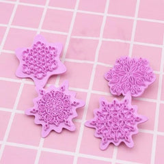 Plastic snowman set of 4