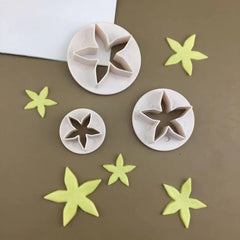 قطاعة بلاستيك نجوم 3 قطع