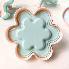 قطاعة بلاستيك كوكيز قلب مع وردة