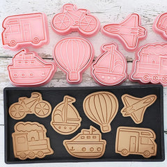 قطاعات سفينة- سيارة - قطار - دراجة 8 قطع