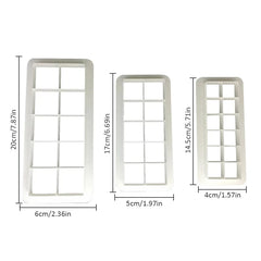 قطاعات بلاستيك مربعات 3 قطع