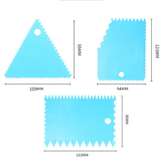 4457 - ادوات كشط الكيك 3 قطع