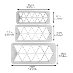 قطاعات بلاستيك مثلثات 3 قطع