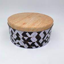 علب تخزين معدنية لتخزين الشوكولاتة والبسكويت والحبوب اللون مزيج