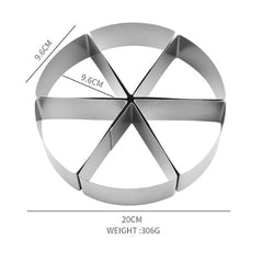 قالب دائري منفصل على شكل مثلثات للموس كيك