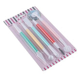 طقم ادوات تزيين وتحديد الكيك 5 قطع