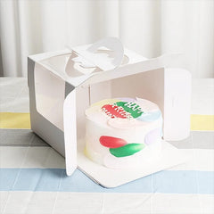 علب كيك ورق بمقبض