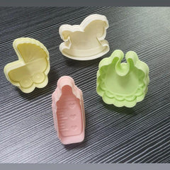 مجموعة بلاستيك قطاعات المواليد من 4 قطع