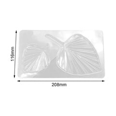 قالب بلاستيك مرن شكل ورقه لتزيين الكيك