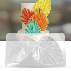 قالب بلاستيك مرن شكل ورقه لتزيين الكيك