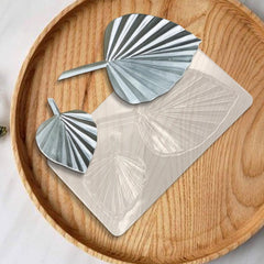 قالب بلاستيك مرن شكل ورقه لتزيين الكيك