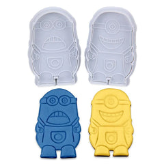 Biscuit cutters with Minion cartoon characters, 2 pieces