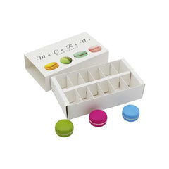 علب ماكارون بيضاء 12 تجويف