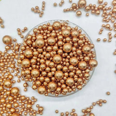Sprinkles, copper lunch beads, various sizes