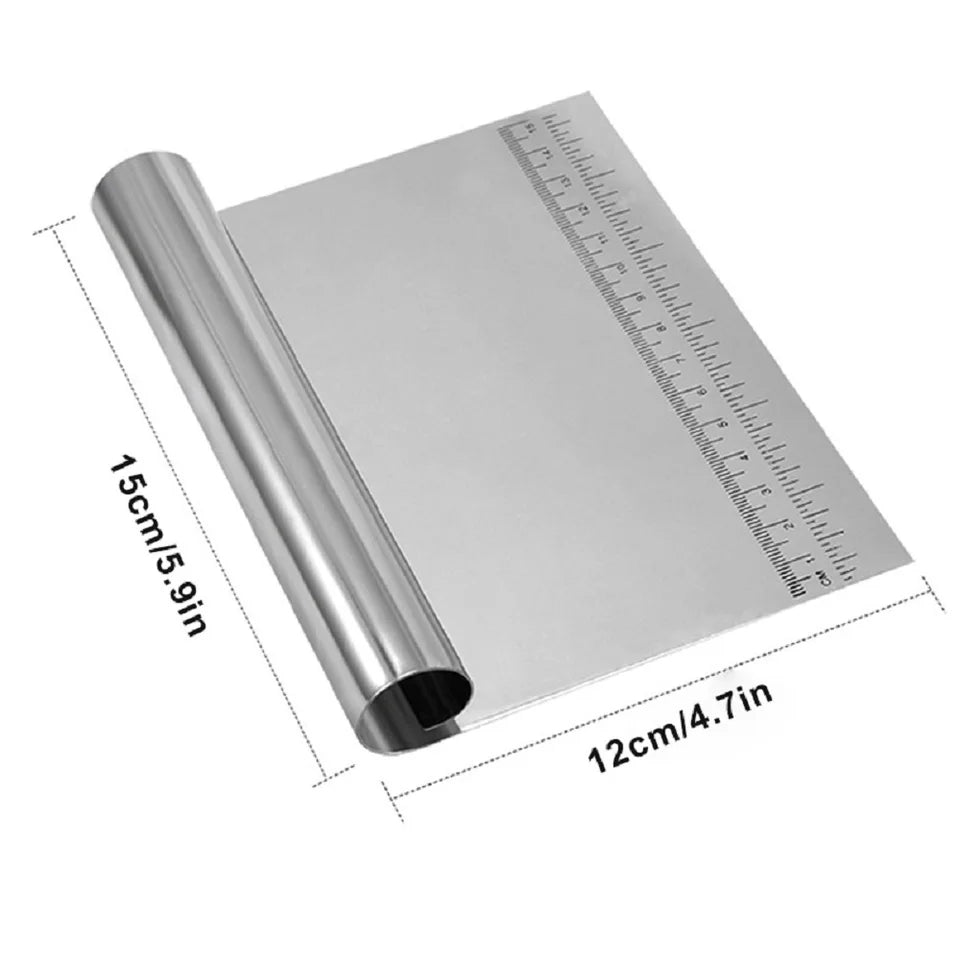 Dough scraper and cutter