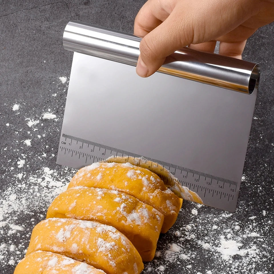 Dough scraper and cutter