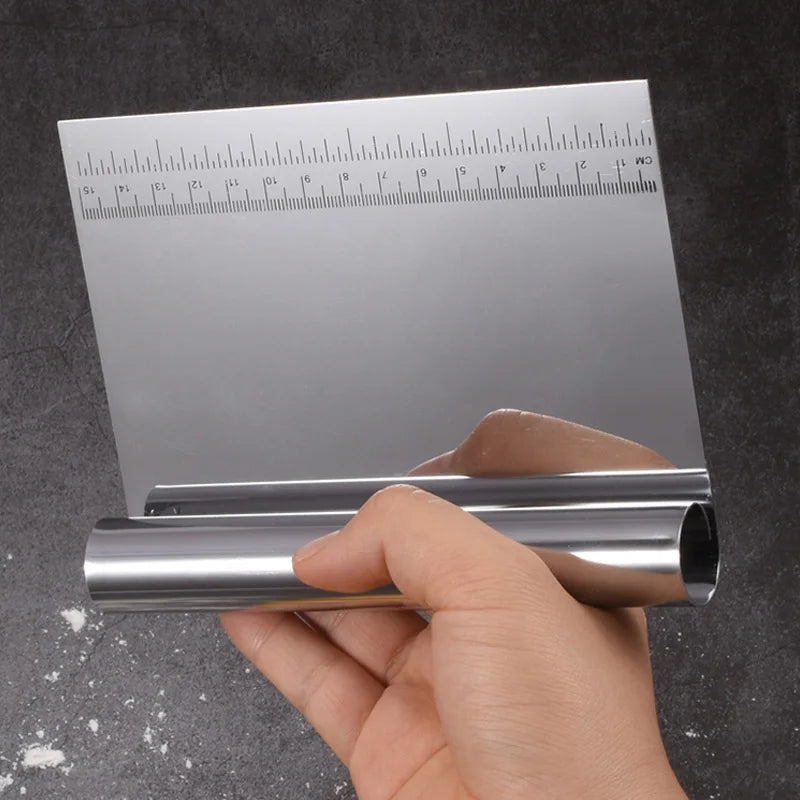 Dough scraper and cutter