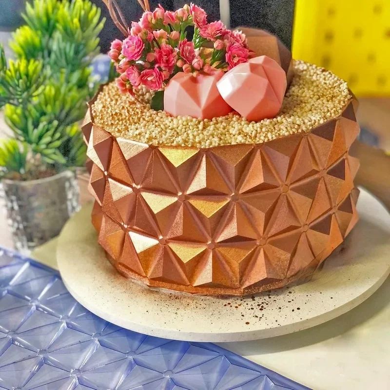 Flexible plastic cake mold bm-1123