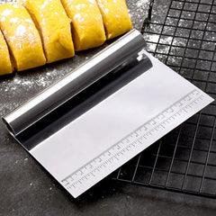 Dough scraper and cutter