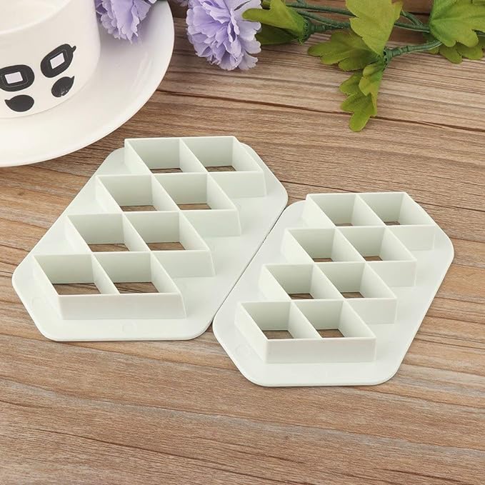 Plastic cutters lozenges 2 pieces 