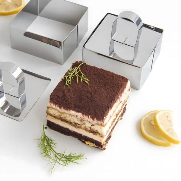 Stainless steel cheesecake molds 