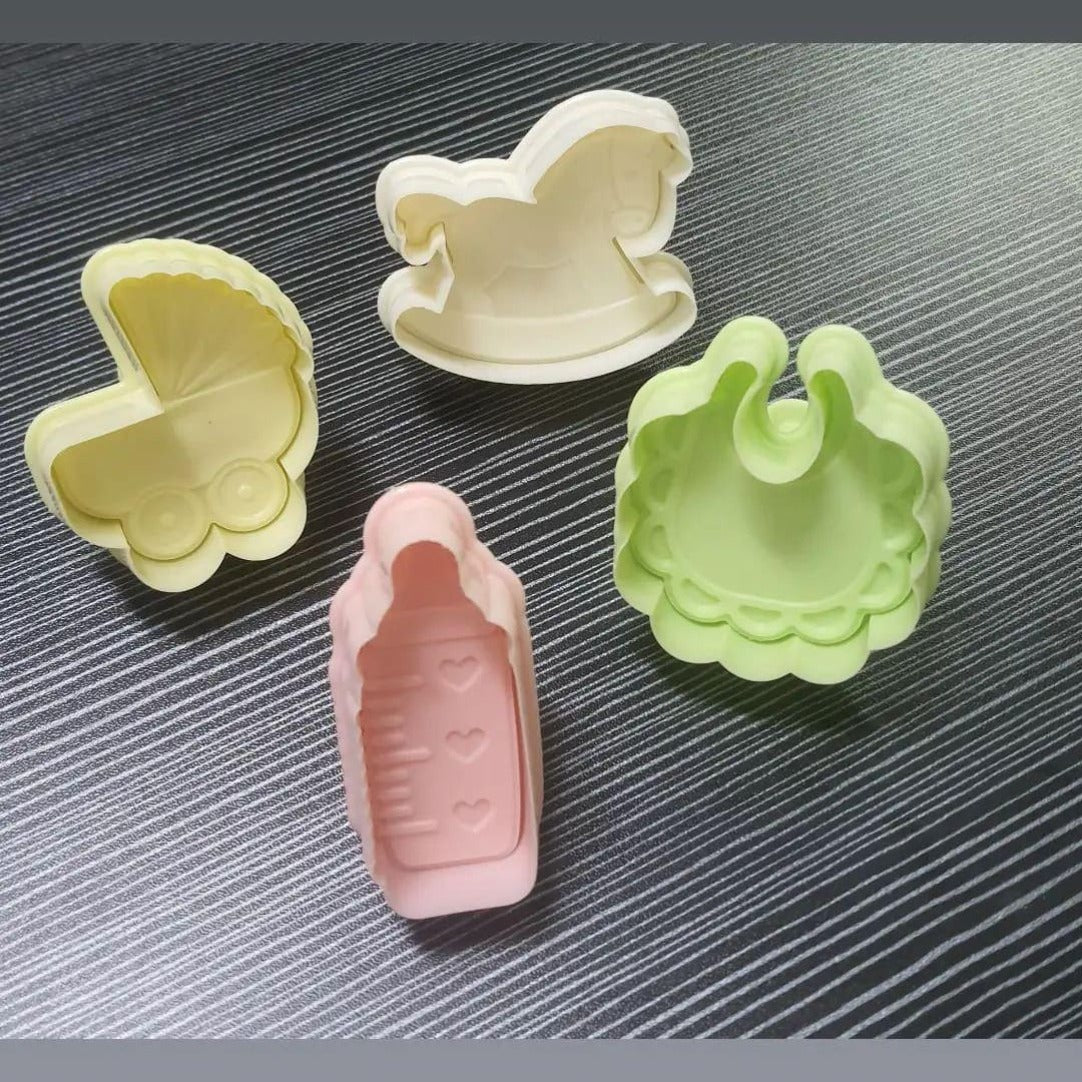 A set of plastic newborn parts of 4 pieces 