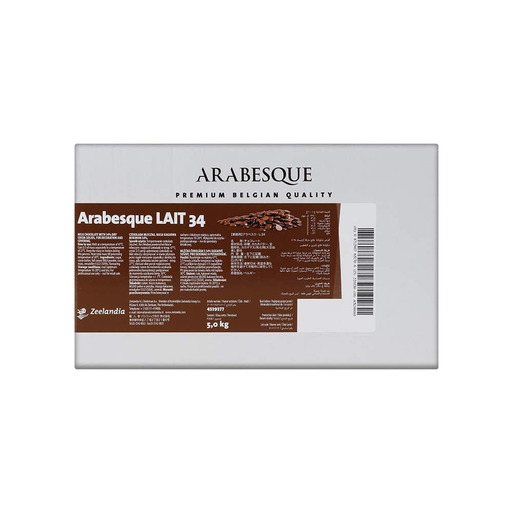 Belgian milk chocolate Arabesque 5 kg