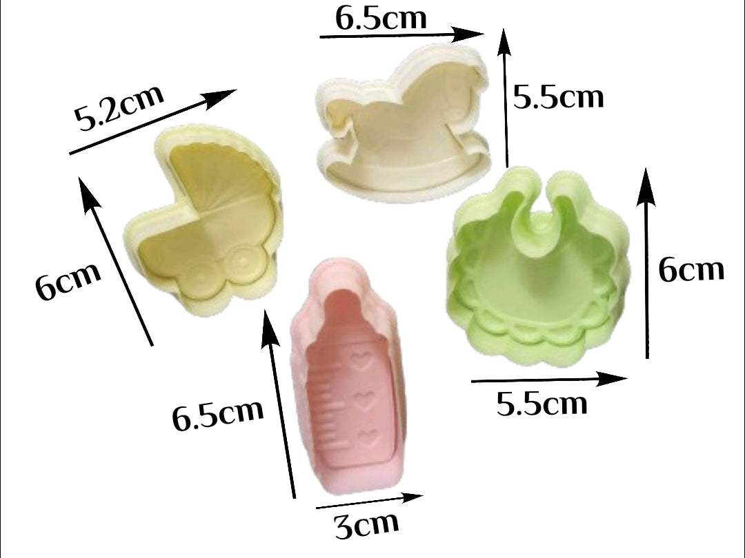 A set of plastic newborn parts of 4 pieces 