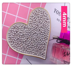 Sprinkles silver lunch beads 4mm