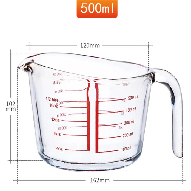 Glass measuring cup 